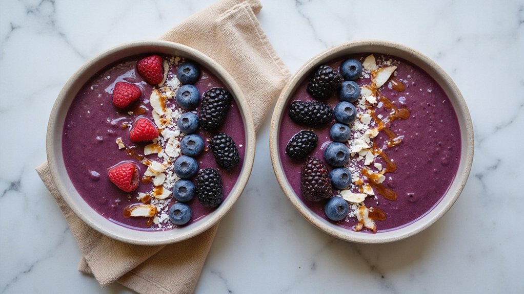 Acai Berry Smoothie Bowl for 2 (Quick & Easy)