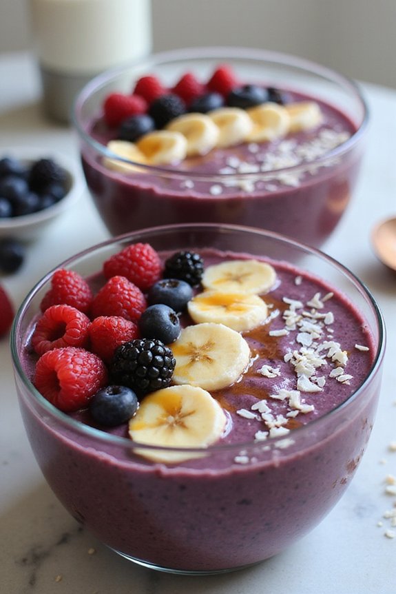 Acai Berry Smoothie Bowl for 2 (Quick & Easy) - preparation