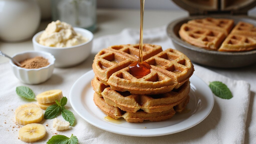 Banana Quinoa Waffles (Quick Vegan Recipe)