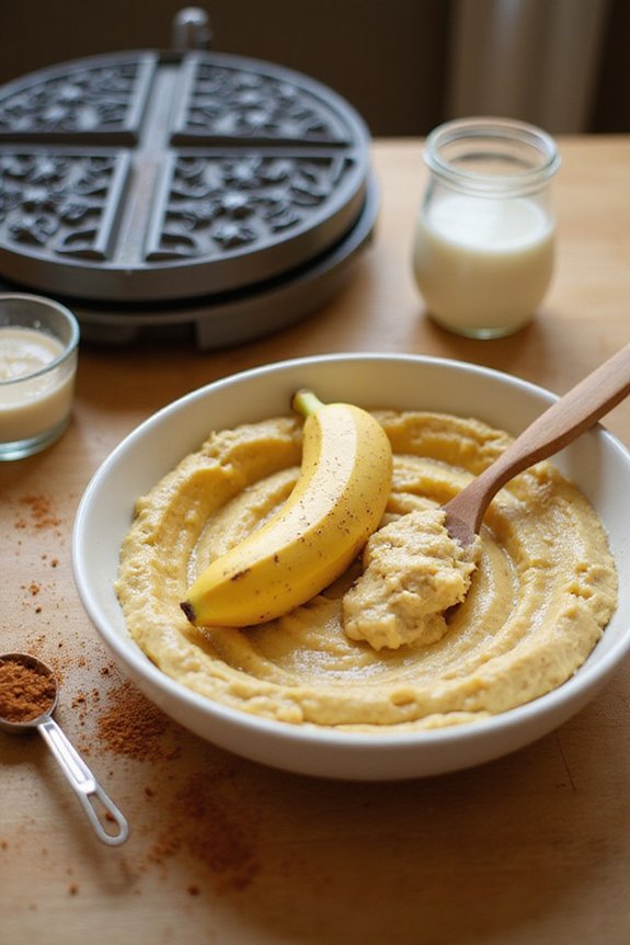 Banana Quinoa Waffles (Quick Vegan Recipe) - preparation