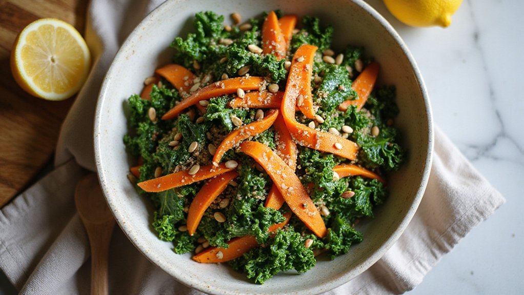 Best Kale, Carrot & Sunflower Seed Salad
