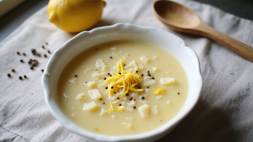Best Lemon-Rice Soup With Silken Tofu