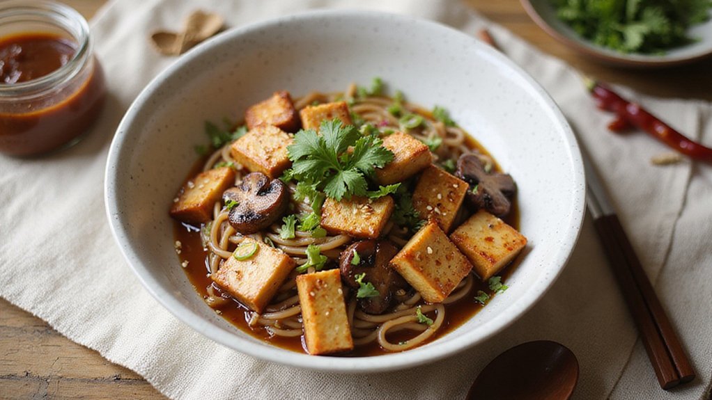 Best Shiitake Miso Soba With Crispy Tofu