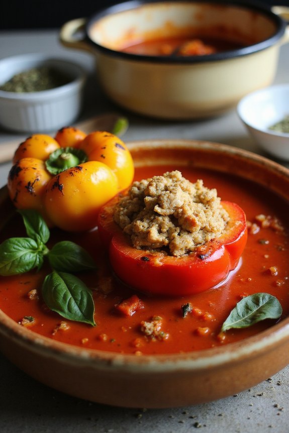 Best Tempeh Stuffed Peppers (Vegan Comfort) - preparation