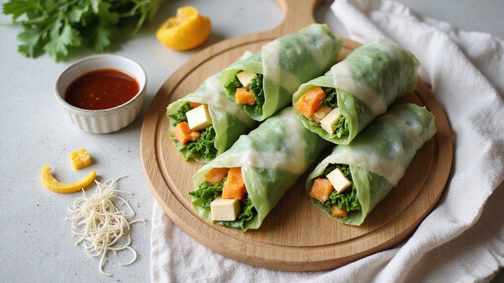 Best Tofu & Bok Choy Summer Rolls (Easy)