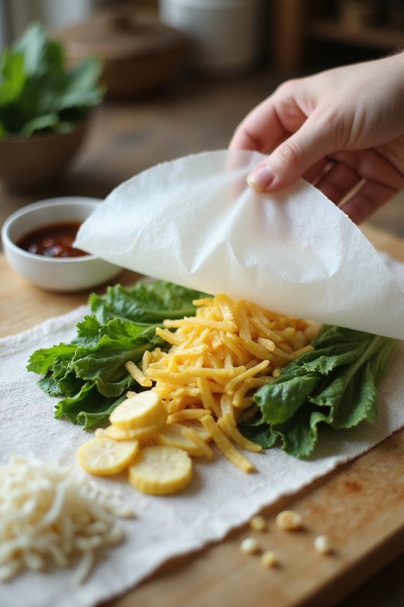 Best Tofu & Bok Choy Summer Rolls (Easy) - preparation