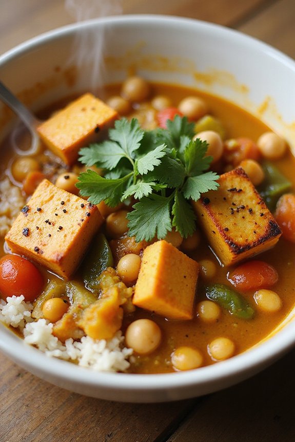 Best Tofu & Chickpea Curry (30-Minute) - preparation