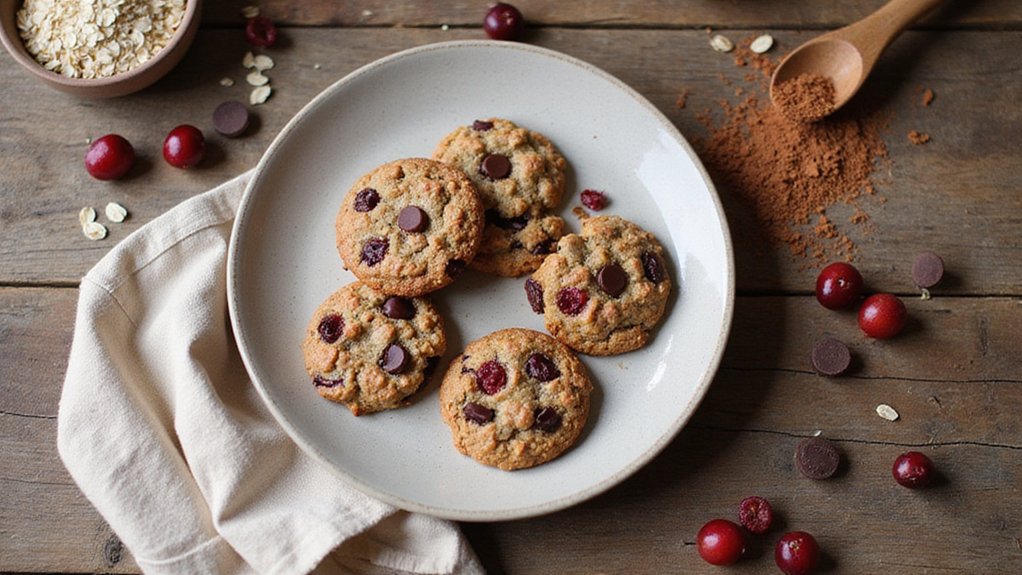 Best Vegan Cherry-Chocolate Oat Cookies