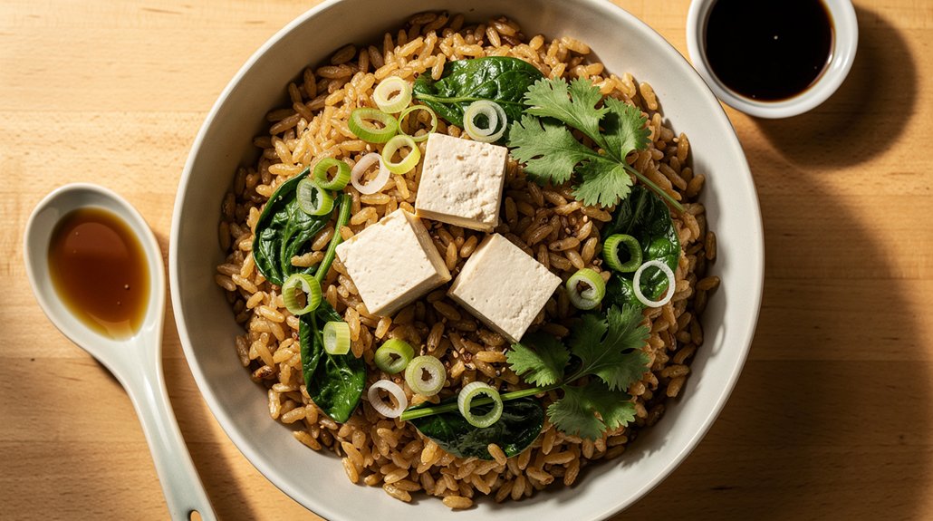 Brown Rice & Tofu Bowl (One-Pot Method)