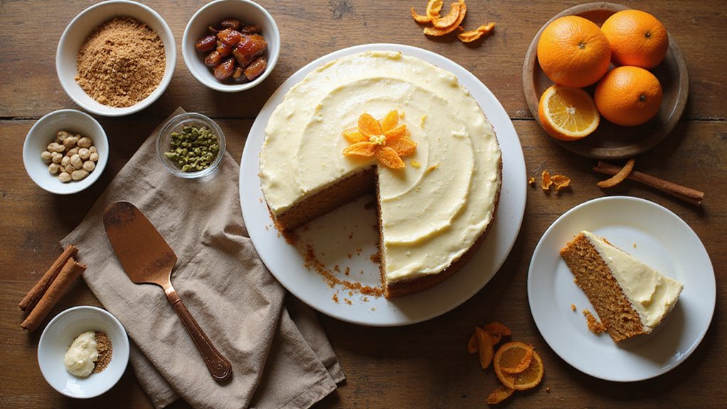 Carrot Orange Cake With Cashew Cream Icing