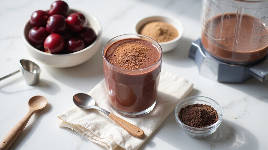 Chocolate Cherry Protein Smoothie (Quick Fix)