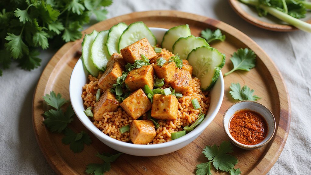 Classic Thai Fried Rice With Tofu (Easy)