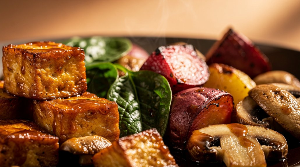 Cozy Tofu-Potato Winter Meal (Quick) - preparation