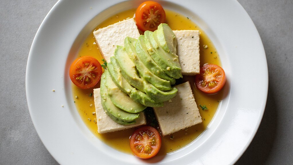Creamy Avocado Tofu Salad With Wasabi
