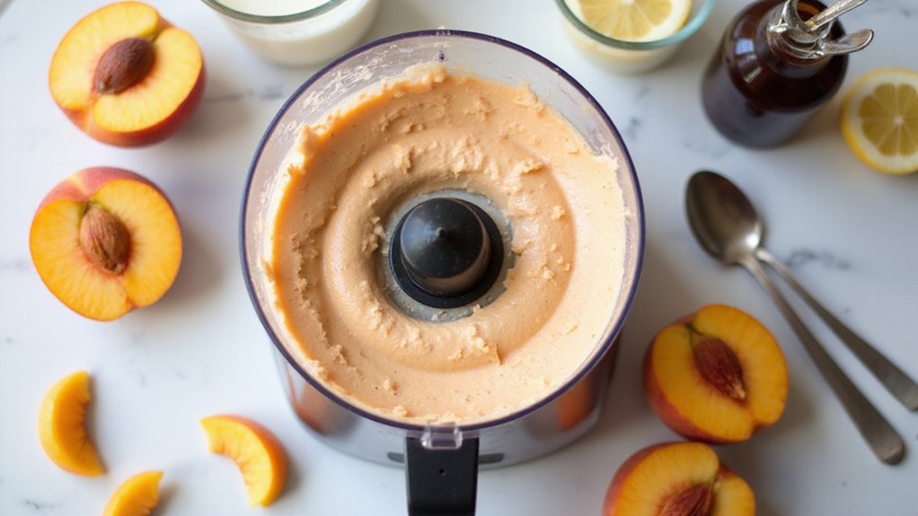 Creamy Just Peachy Vegan Ice Cream
