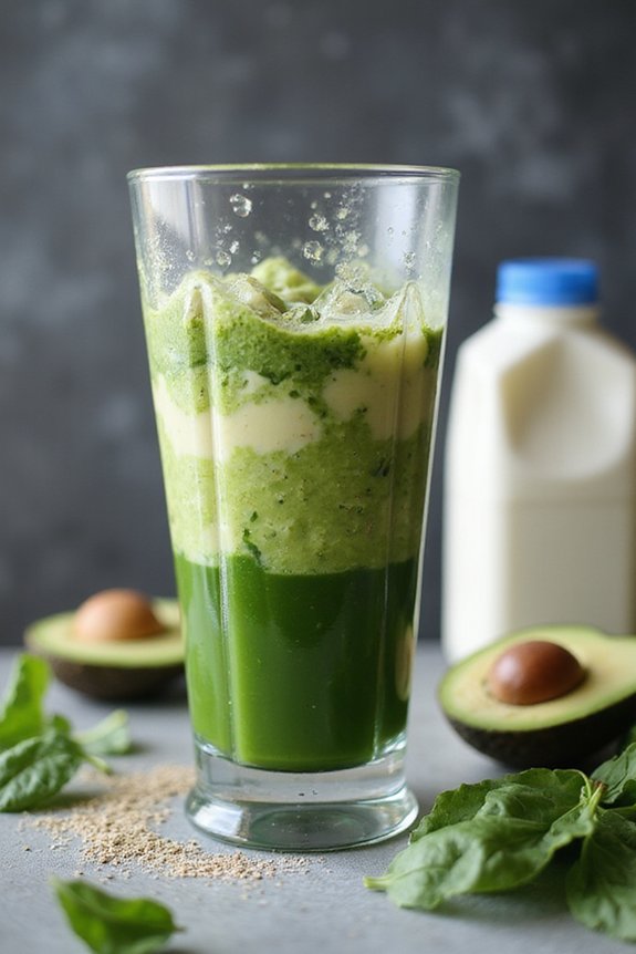Creamy Morning Green Shake (30 Seconds) - preparation