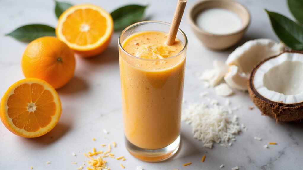 Creamy Orange Coconut Smoothie (Blender Magic)