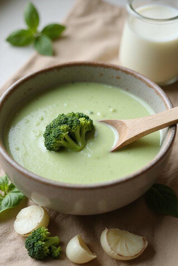 Creamy Vegan Broccoli Soup (One-Pot) - preparation
