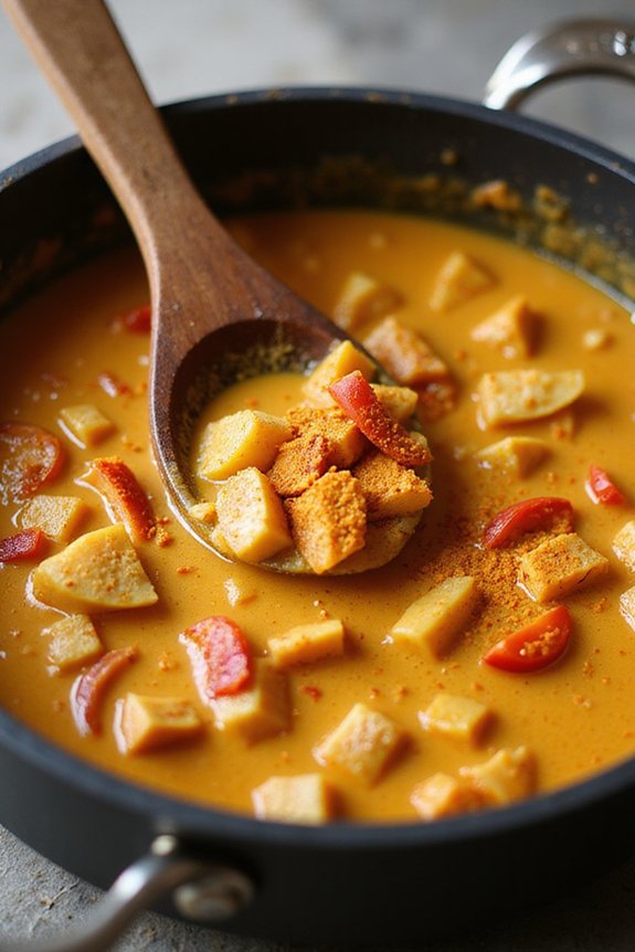 Creamy Vegan Curry Coconut Lentil Soup - preparation