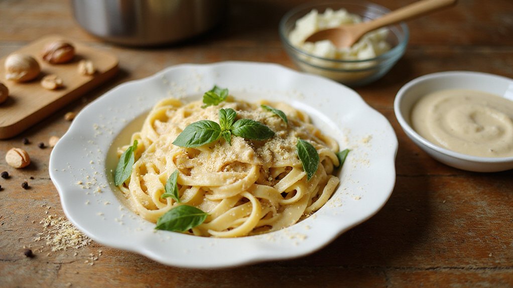Creamy Vegan Fettuccine Alfredo