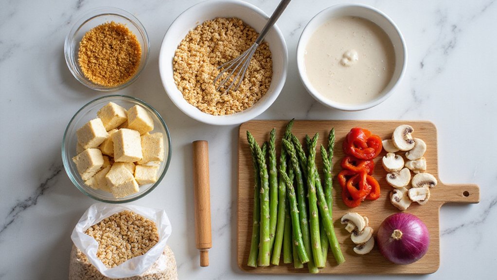 Crispy Panko Tofu & Vegetables (Easy)