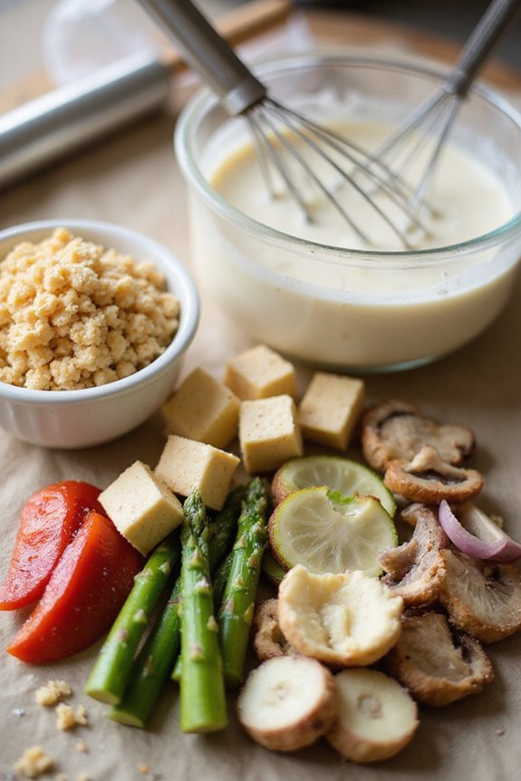 Crispy Panko Tofu & Vegetables (Easy) - preparation