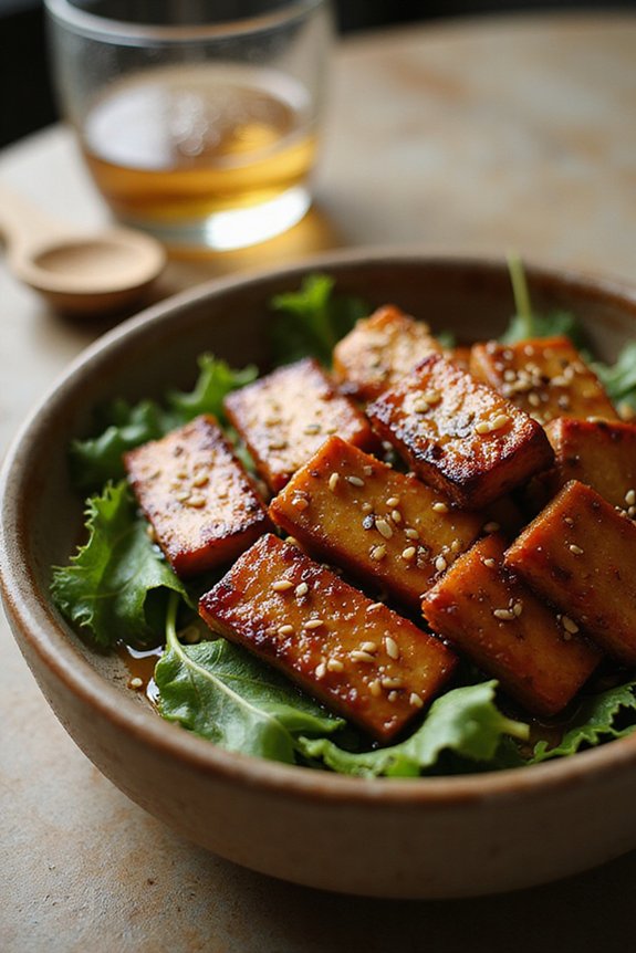 Crispy Tempeh Salad (Easy 20-Minute Meal) - preparation