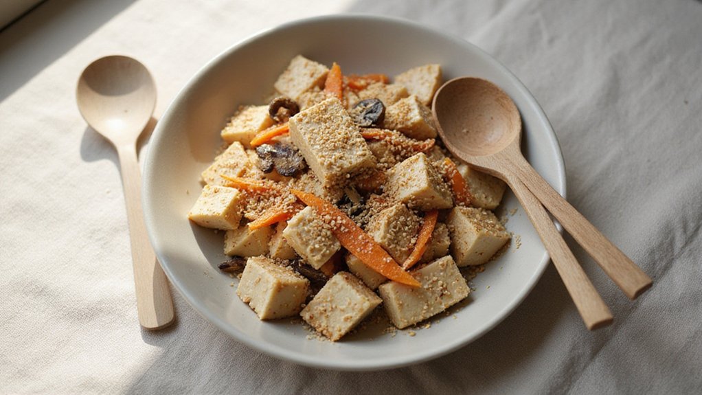 Crumbled Tofu & Carrot With Sesame