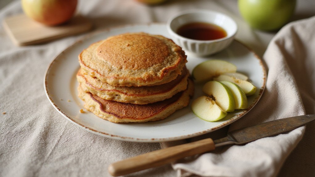 Dairy-Free Whole Wheat Apple Pancakes