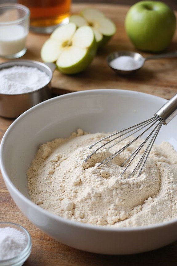 Dairy-Free Whole Wheat Apple Pancakes - preparation