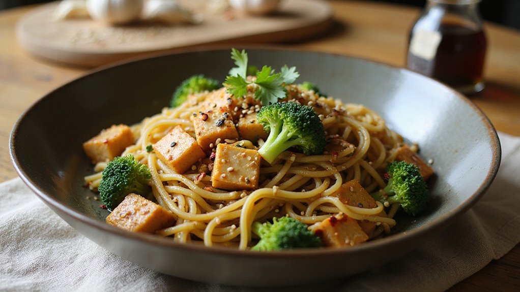 Easy Asian Noodles & Broccoli (20 Minutes)