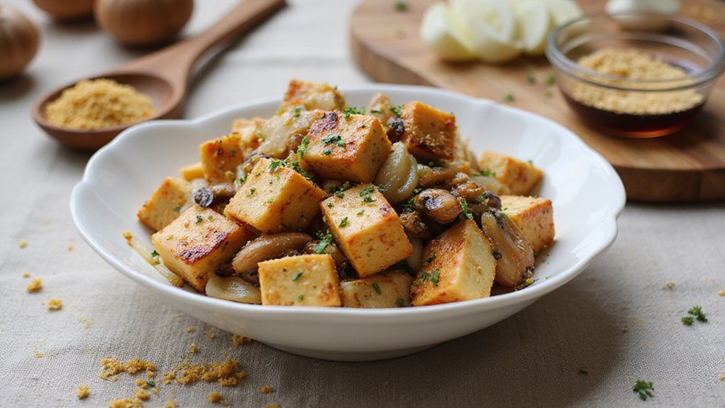 Easy Crispy Tofu Scramble (5-Minute Breakfast)