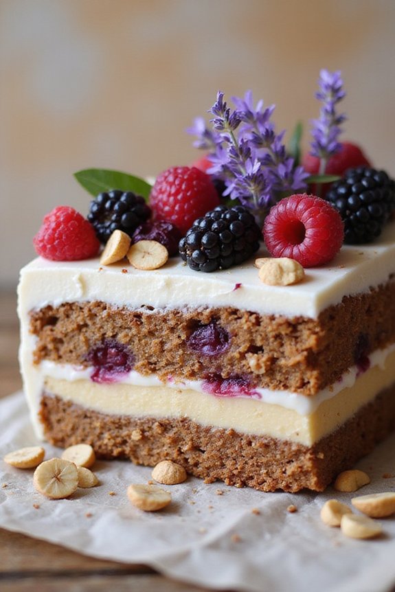 Easy Lavender Raspberry Vegan Cake Recipe - preparation