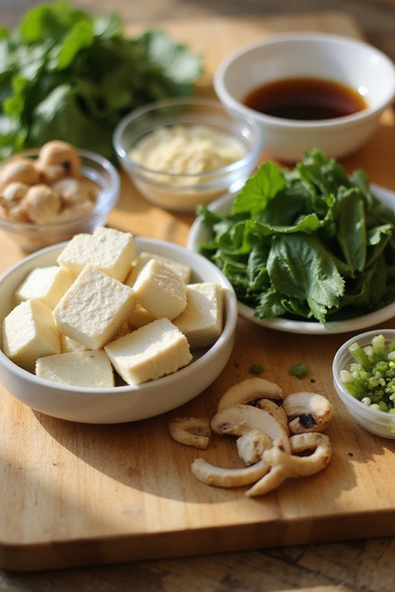 Easy Spiced Bok Choy and Tofu (20 Minutes) - preparation