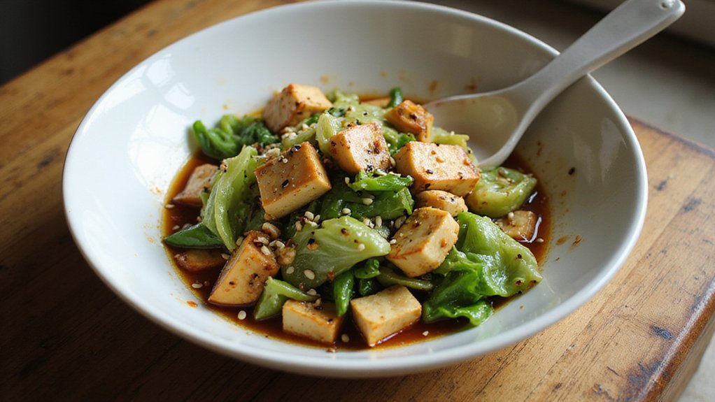 Easy Teriyaki Cabbage With Tofu (Ready in 15 Minutes)