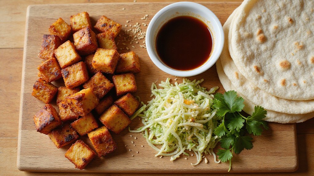 Easy Teriyaki Tofu Wraps (Ready in 20 Min)