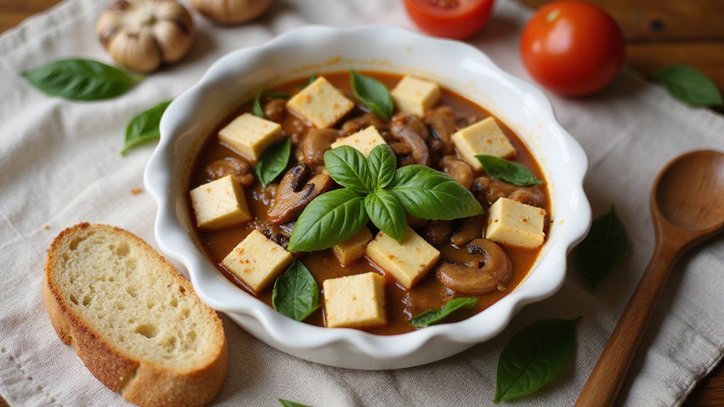 Easy Tofu and Mushroom Marsala