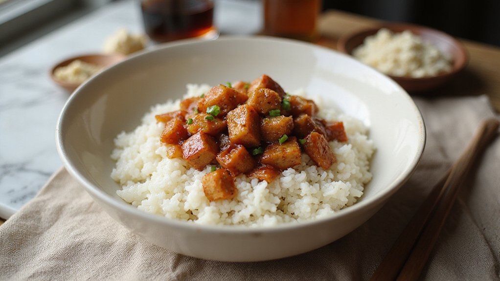 Easy Tofu Soboro Over Rice (Japanese-Style)