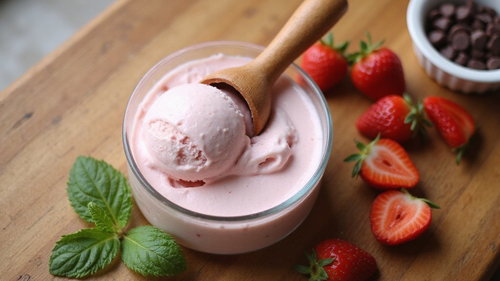 Easy Tofu Strawberry Ice Cream