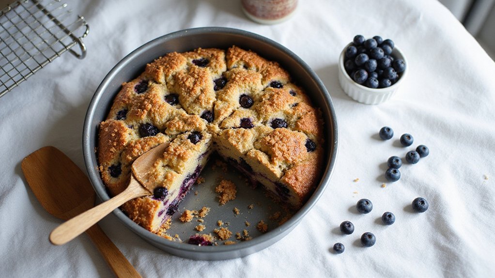 Easy Vegan Blueberry Buckle (One-Bowl Recipe)