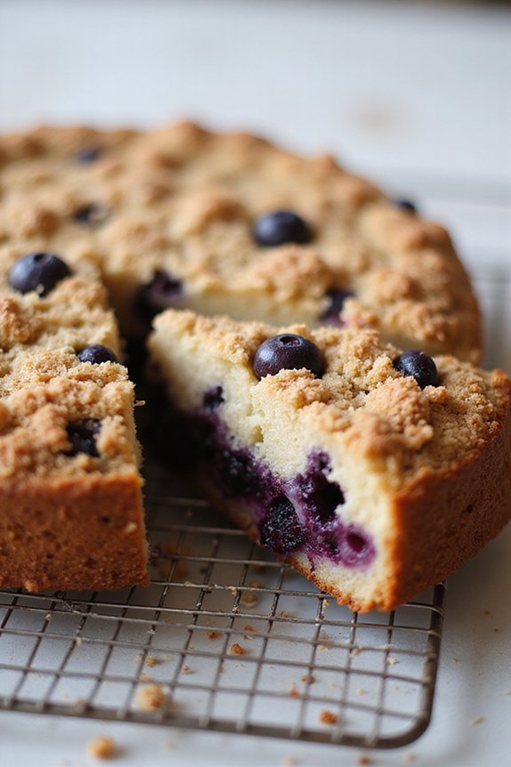Easy Vegan Blueberry Buckle (One-Bowl Recipe) - preparation
