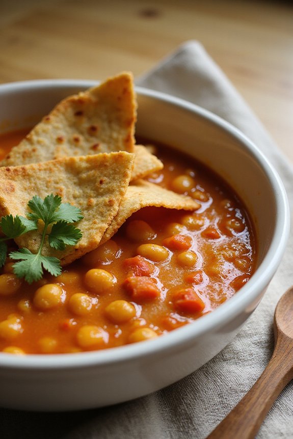 Easy Vegan Chickpea Tortilla Soup - preparation