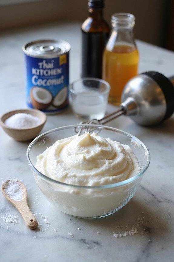 Easy Vegan Coconut Whip (Dairy-Free) - preparation
