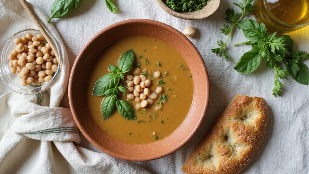 Easy Vegan Italian Garbanzo Bean Soup