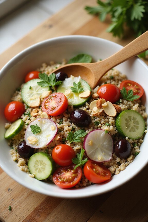 Easy Vegan Mediterranean Quinoa Salad (15 Min) - preparation