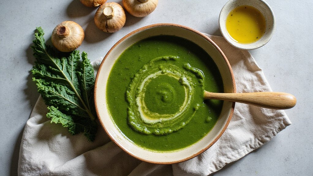 Easy Vegan Mushroom Kale Soup (30 Min)