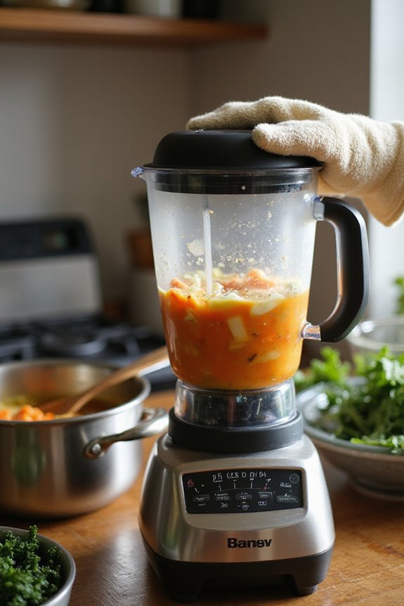 Easy Vegan Mushroom Kale Soup (30 Min) - preparation