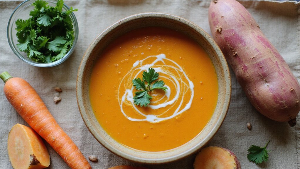 Easy Vegan Sweet Potato Soup (20 Minutes)