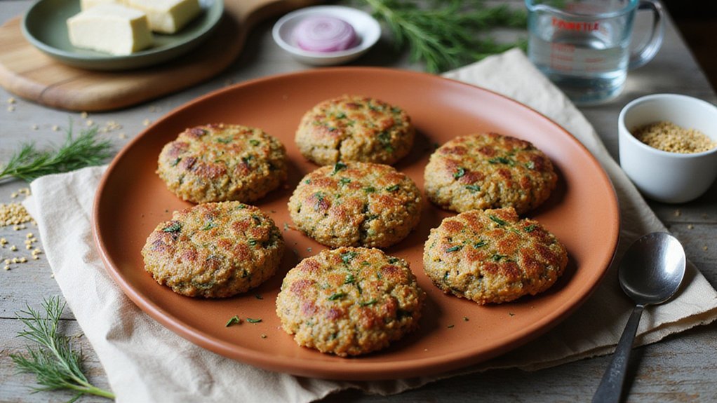 Easy Vegan Tofu Quinoa Burgers (Herbsed)