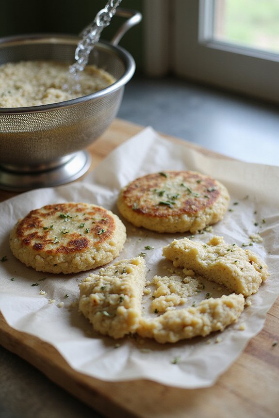 Easy Vegan Tofu Quinoa Burgers (Herbsed) - preparation